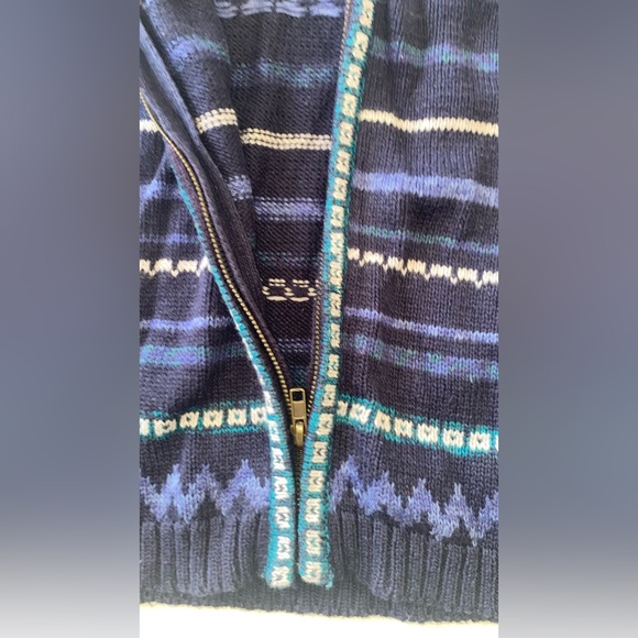 Vintage | Erika & Co. Fair Isle Nordic Sweater
Vest Blue green & grey - Picture 7 of 7